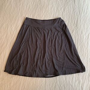 Prana Black and White Patterned A-Line Skirt- small